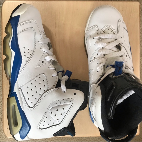 Air Jordan Retro 6 GS sport blue size 4y - Picture 5 of 8